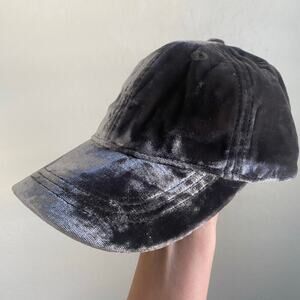 Madewell Silk Blend Baseball Cap Hat Minimalist Contemporary Chic Velvet Velour